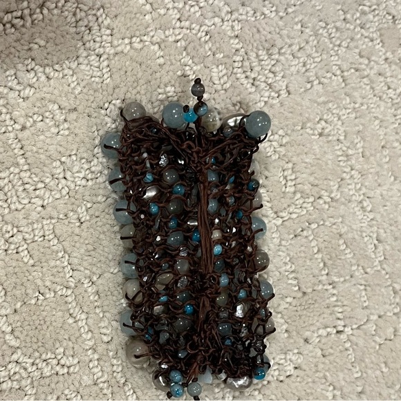 Blue Beaded Bracelet - Picture 2 of 4